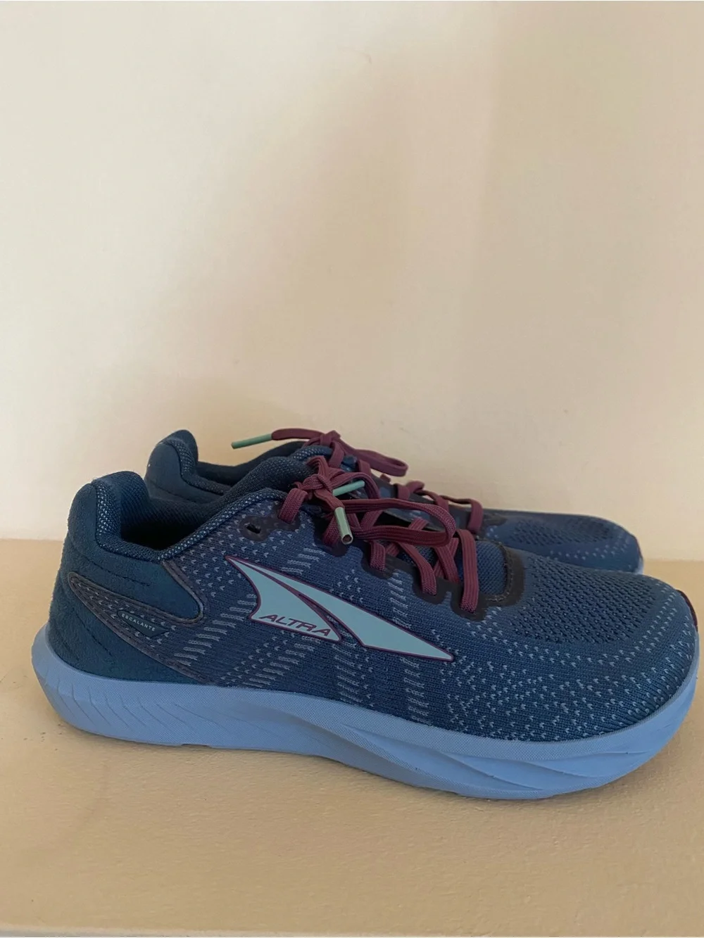Altra Navy Blue Running Shoes with Purple Laces